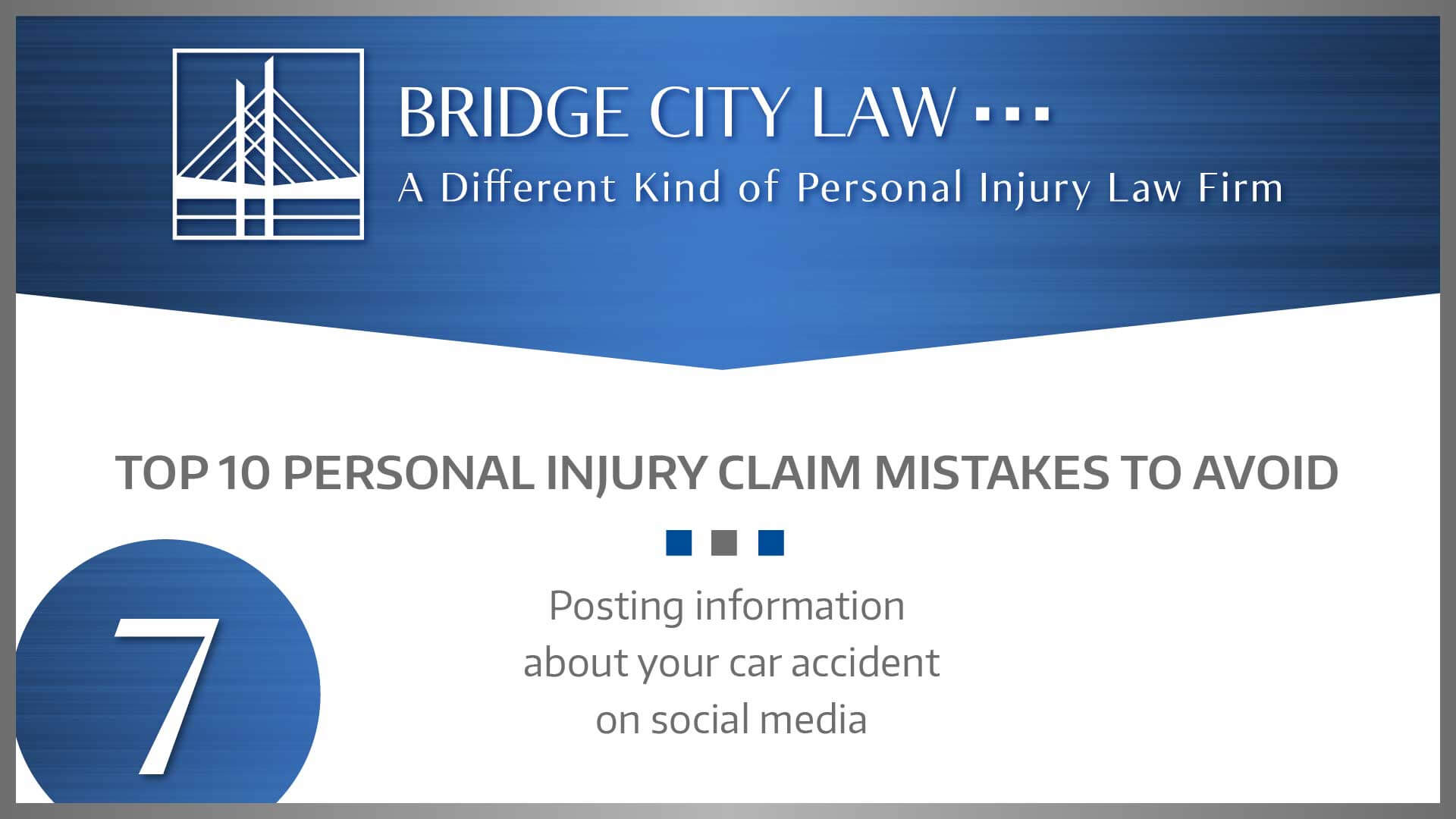 #7 MISTAKE: Posting information about your car accident on social media.
