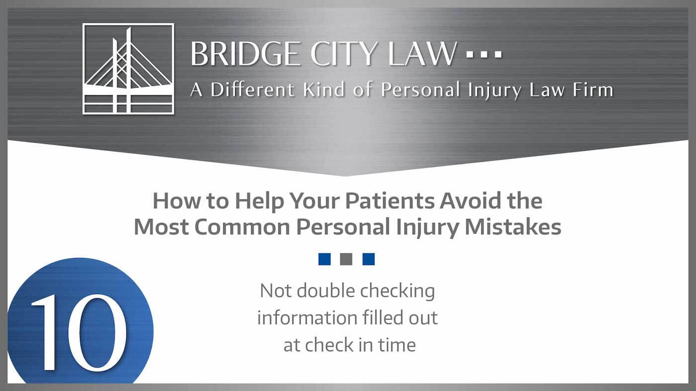 #10 MISTAKE: Not Double-Checking Information Filled Out at Check-in Time