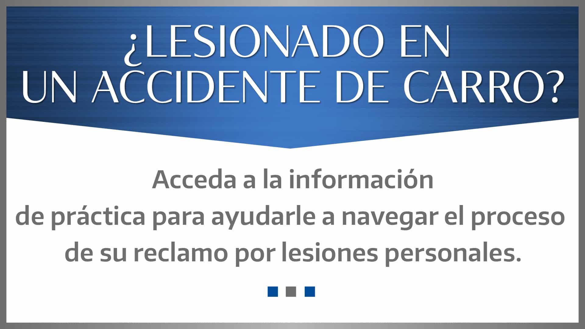 Bridge City Law Lesionado en un Accidente de Coche